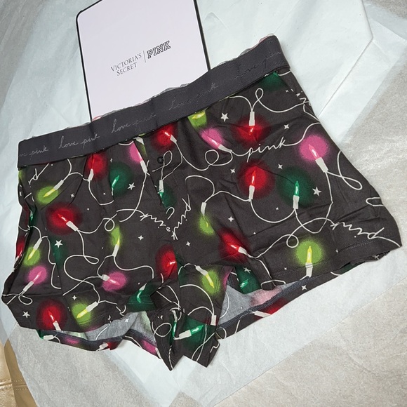 (L) Victoria's Secret/PINK Flannel Short - Picture 3 of 10